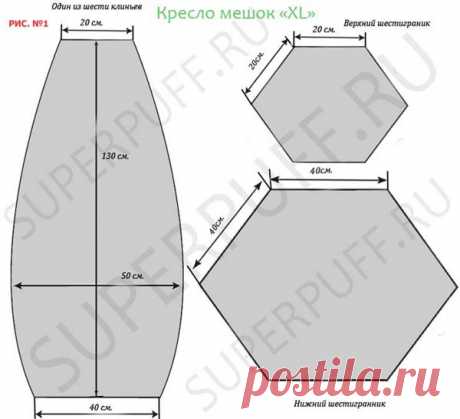 Кресло-мешок для счастливых минут полной релаксации (два варианта выкроек!!!) — Сделай сам, идеи для творчества - DIY Ideas
