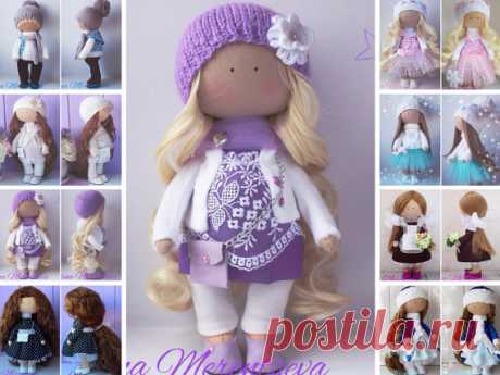 Rag doll Handmade doll Fabric doll Tilda doll by AnnKirillartPlace