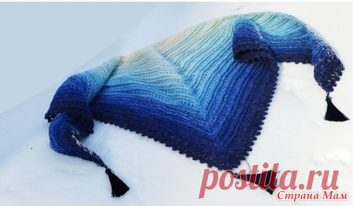 Какой размер шали из пряжи YarnArt Flowers Alpaca получится? - Вязание - Страна Мам