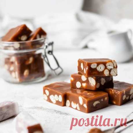 Сливочные конфеты Коровка с арахисом