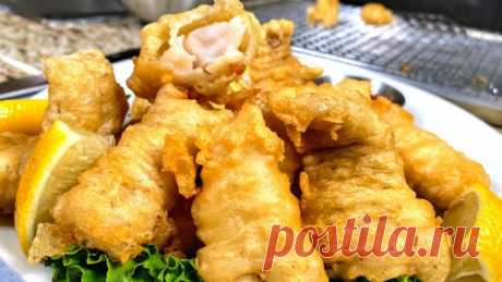 Вкуснейшая рыба в хрустящем кляре без яиц. Как приготовить кляр для рыбы. Удивительно воздушный! | Рецепты в гостях у Вани | Дзен