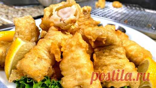 Вкуснейшая рыба в хрустящем кляре без яиц. Как приготовить кляр для рыбы. Удивительно воздушный! | Рецепты в гостях у Вани | Дзен