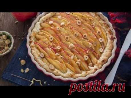 CROSTATA DI MELE FACILISSIMA - Ricetta veloce senza uova e senza burro - Chiarapassion