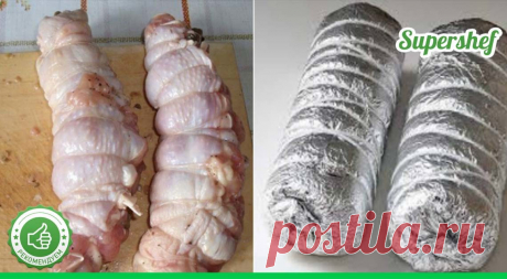 Мы научим вас готовить не только вкусный, но и невероятно красивый куриный рулет - СУПЕР ШЕФ