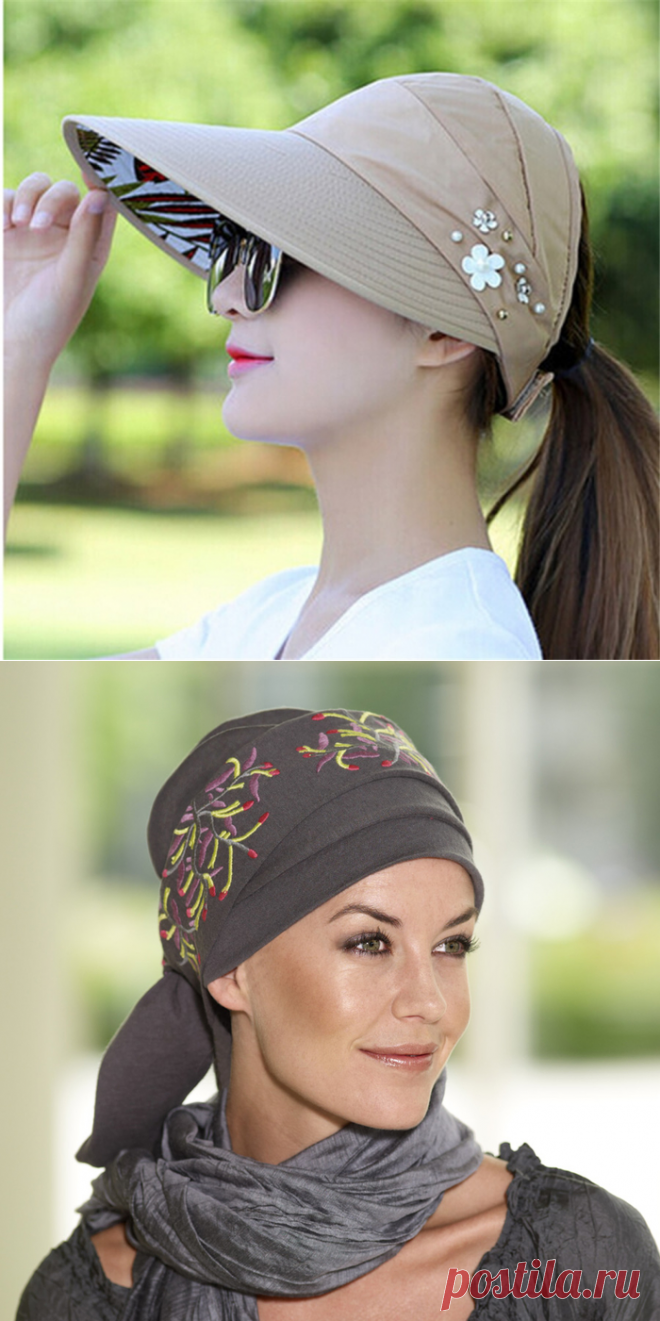 Кепи-козырьки, косынки на резинке и бонданы | Рукоделие