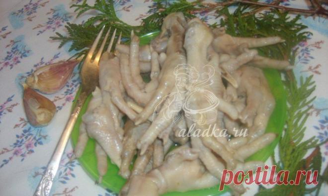 Рецепт с чесноком из куриных лапок приготовить правильно с фото