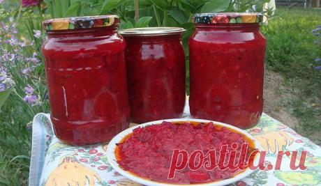 Икра из свеклы с чесноком на зиму