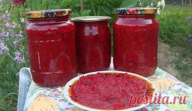 Икра из свеклы с чесноком на зиму