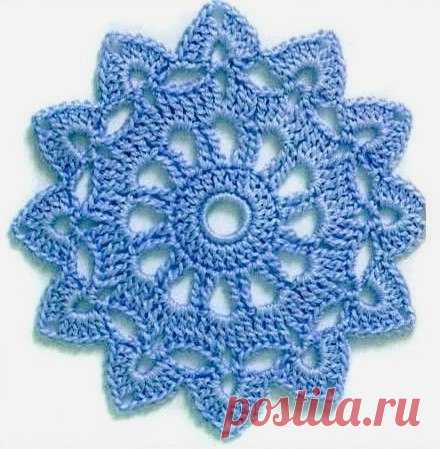 Круглые мотивы для вязания крючком