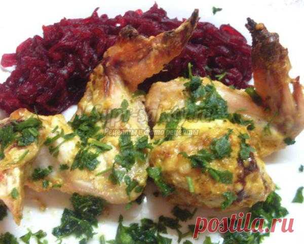 Запеченные куриные крылышки в пряно-сливочном соусе.
