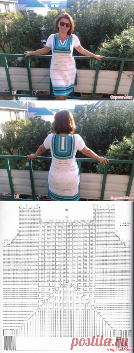 Платье-туника крючком - Вязание - Страна Мам