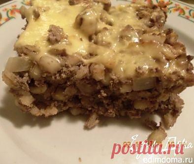 печёночная запеканка с перловкой.