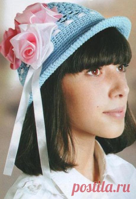 Связать шляпку крючком