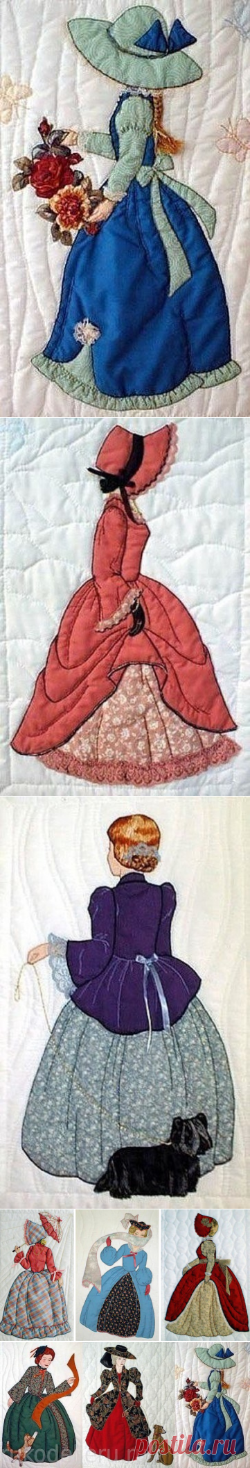 Барышни из лоскутов ткани. Волшебство пэчворка.
