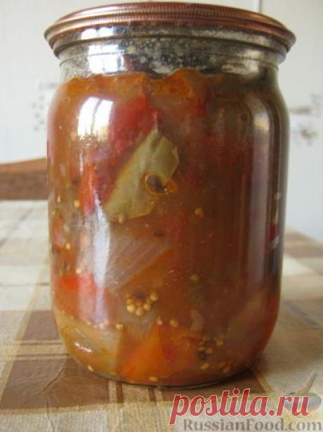 Соте из баклажанов на зиму на RussianFood.com