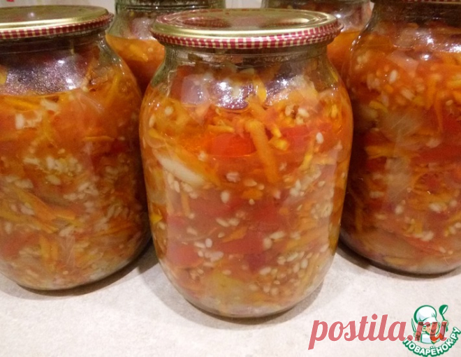 Салат с рисом на зиму – кулинарный рецепт