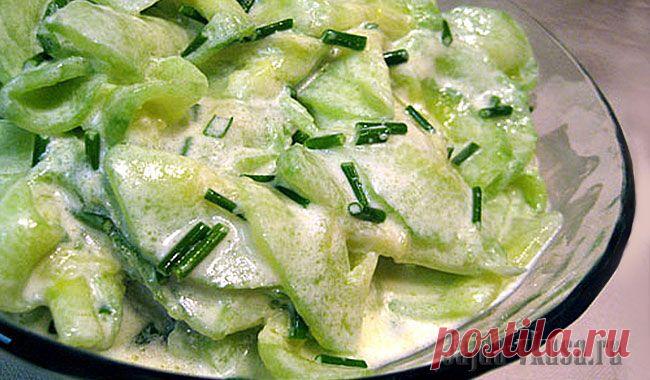 Салат из огурцов по-фламандски. Бельгийская кухня.
