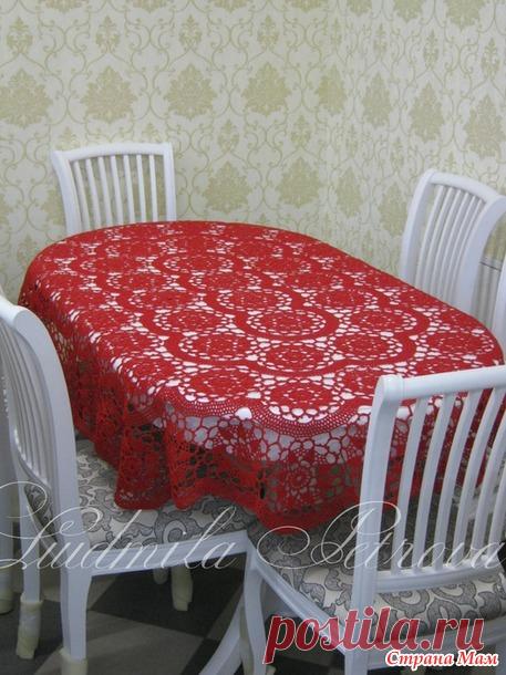 Скатерть Красотка в новом цвете и с измененной формой - Вязание - Страна Мам