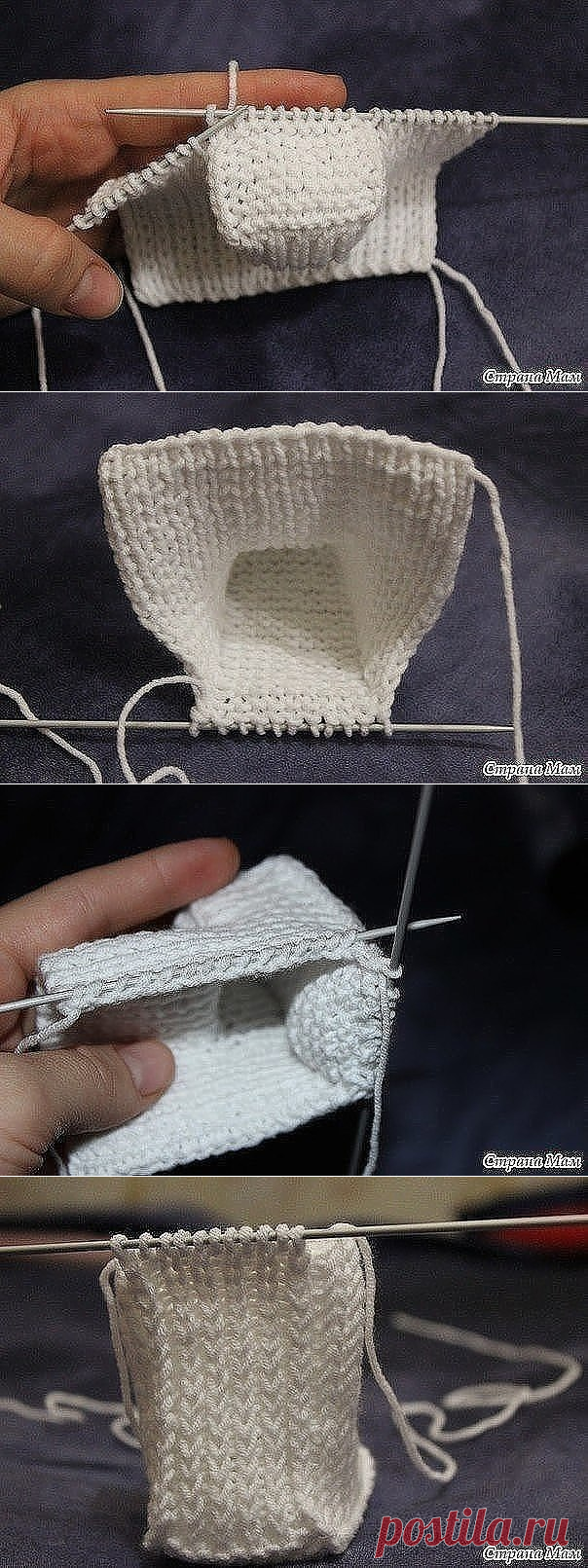​Пинетки на двух спицах — Сделай сам, идеи для творчества - DIY Ideas