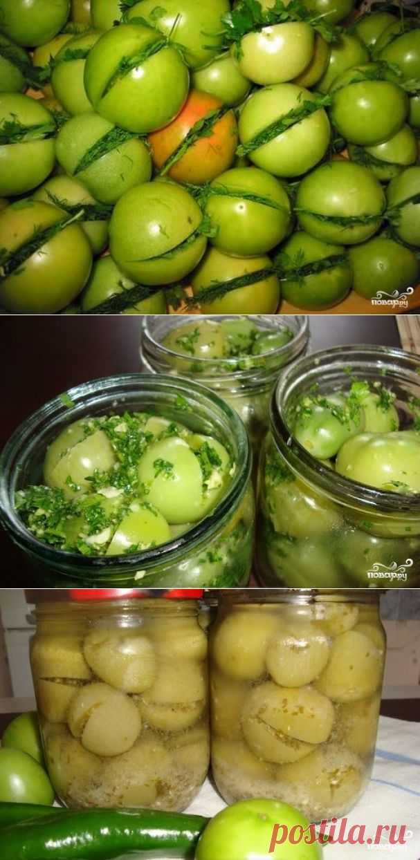 Зеленые помидоры по-грузински - пошаговый кулинарный рецепт на Повар.ру