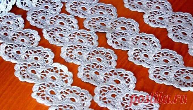 Ленточное кружево крючком. Схемы и описание вязания для начинающих | Школа Вязание крючком уроки 🧶✅ | Дзен