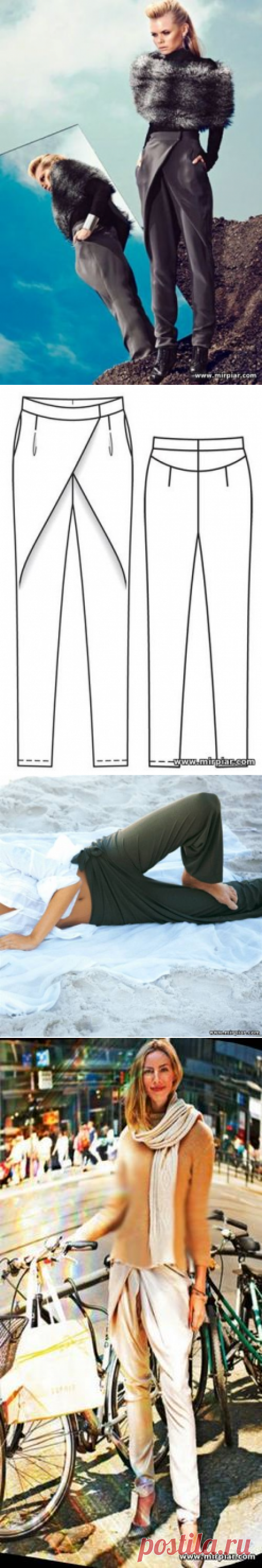 брюки, free pattern, женские брюки, pattern sewing, выкройка брюк, pants, брюки с запахом, pattern pants, выкройки скачать, шитье, готовые выкройки, раскрой одежды, выкройки бесплатно, Скачать