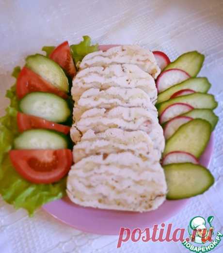 Ленивый куриный рулет с сыром Кулинарный рецепт