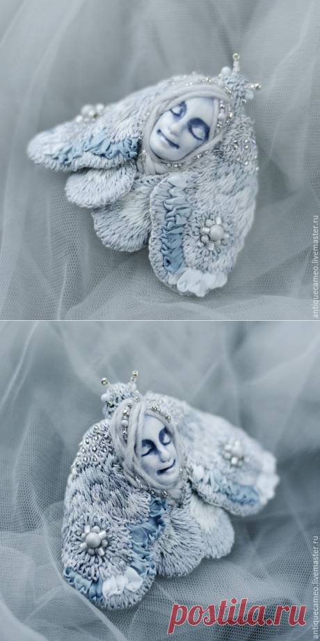 Купить Брошь - Серый мотылёк - брошь ручной работы, брошь мотылек, мотылек, брошь бабочка