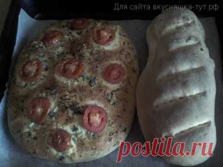 Фокачча с помидорами и сыром - Не сладкая выпечка - Выпечка - Каталог статей - Готовим сами