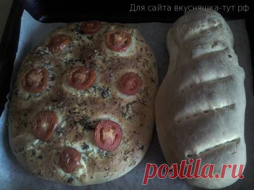 Фокачча с помидорами и сыром - Не сладкая выпечка - Выпечка - Каталог статей - Готовим сами
