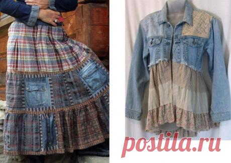 Как сделать из старой одежды новые стильные вещи / Как сэкономить