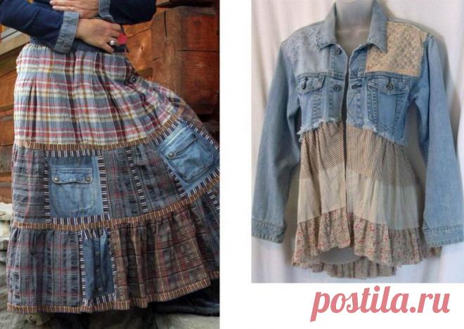 Как сделать из старой одежды новые стильные вещи / Как сэкономить