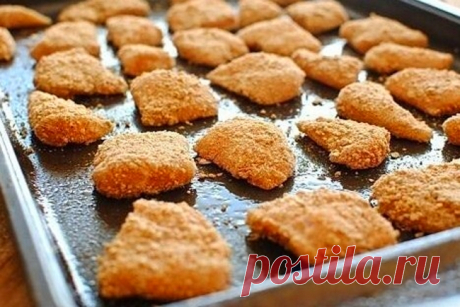 Куриные наггетсы в духовке / Простые рецепты