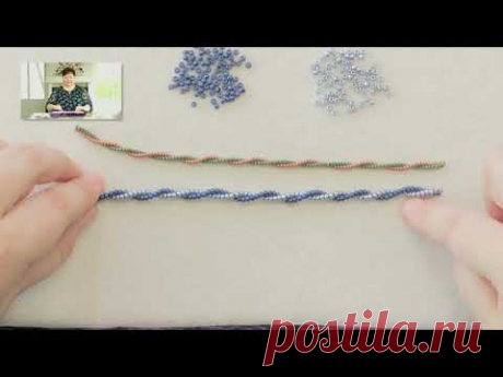 Two Bead Spiral Herringbone Rope