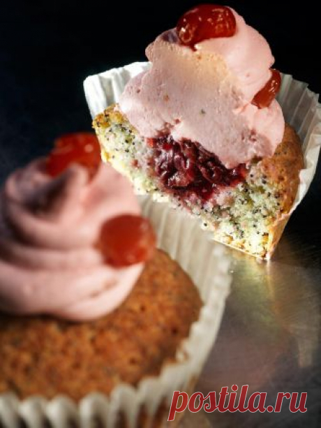 Маковые капкейки рецепт – американская кухня: выпечка и десерты. «Еда»