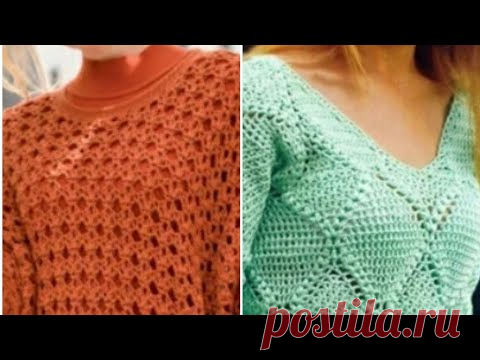 Женские модели крючком со схемами - Women's crochet models with diagrams