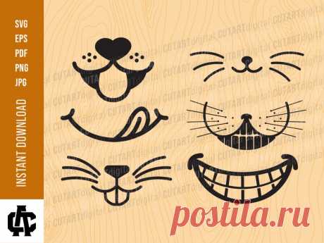 Забавная маска лицо Svg расслоение Социальная дистанция | Etsy