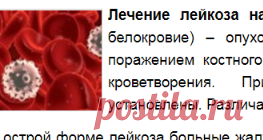 Лечение лейкоза народными средствами-Лечение травами, рецепты народной медицины