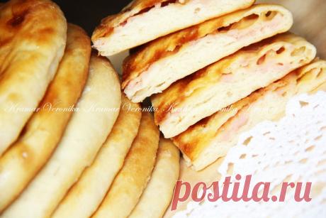 лепешки с сыром и ветчиной