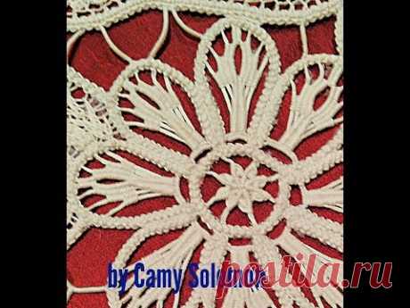 Laseta/ punto riempimento petali(2)/ Romanian point lace