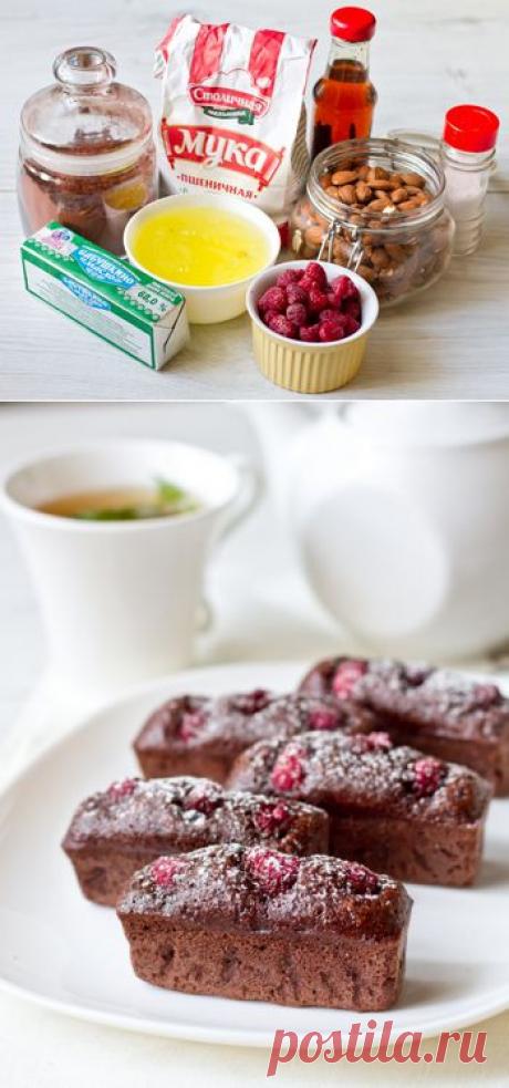 Пошаговый фото-рецепт шоколадно-миндальных финансье с малиной | Выпечка | Вкусный блог - рецепты под настроение