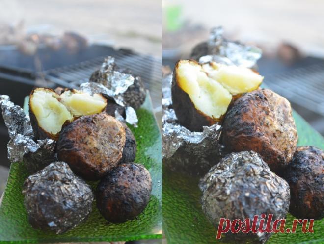 Ароматный картофель в углях на мангале - Простые рецепты Овкусе.ру