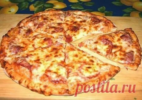 Лучшие кулинарные рецепты: Пицца &quot;минутка&quot;