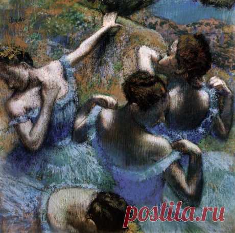 ИСТОРИЯ ОДНОГО ШЕДЕВРА
ГОЛУБЫЕ ТАНЦОВЩИЦЫ Эдгара Дега.
