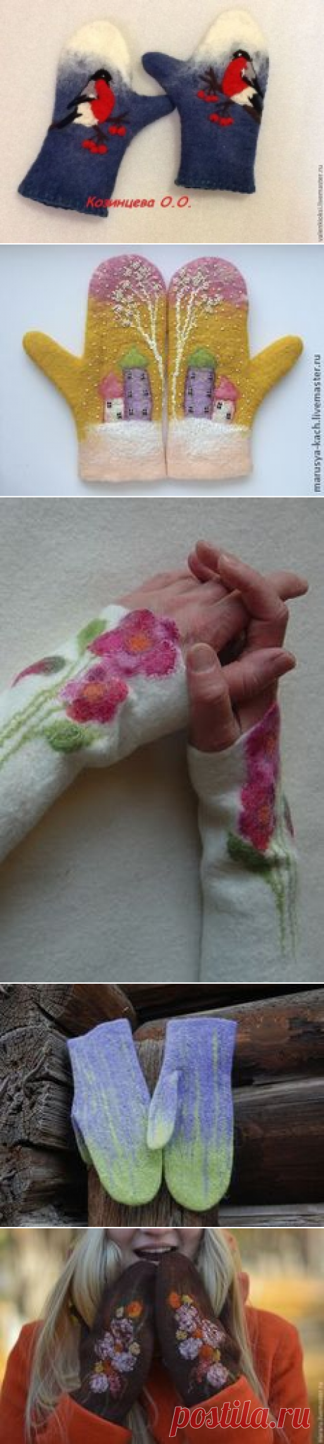 Варежки, митенки, перчатки ручной работы. Ярмарка Мастеров - ручная работа. Купить Рукавички &quot;Снегири&quot;. Handmade. Рисунок, варежки, снегири