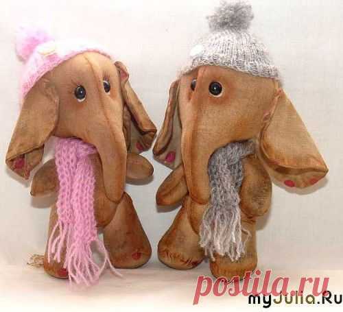 Мягкая игрушка слоник от Екатерины Беспаловой