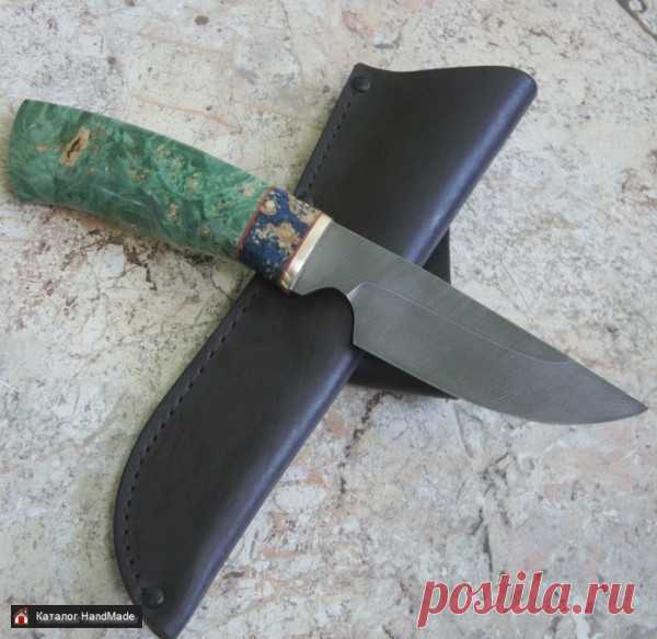 ⭐Нож 'Верь-2' дамаск стаб.кап клёна купить в Беларуси HandMade, цены в интернет магазинах