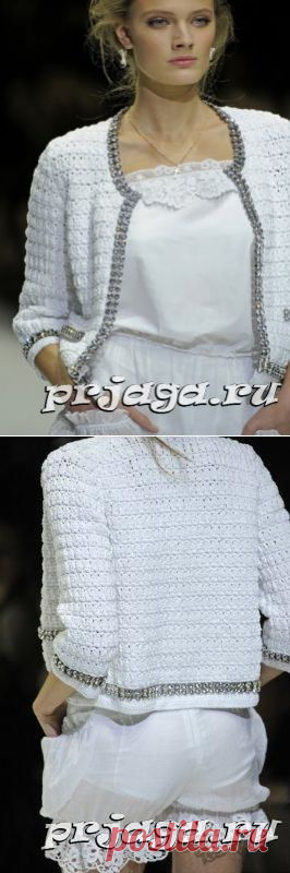 Кардиган крючком с стразами в стиле DOLCE & GABBANA