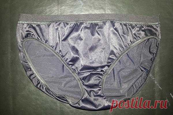 Black Nylon Bikini Brief - Vintage Panties and Vintage Underwear