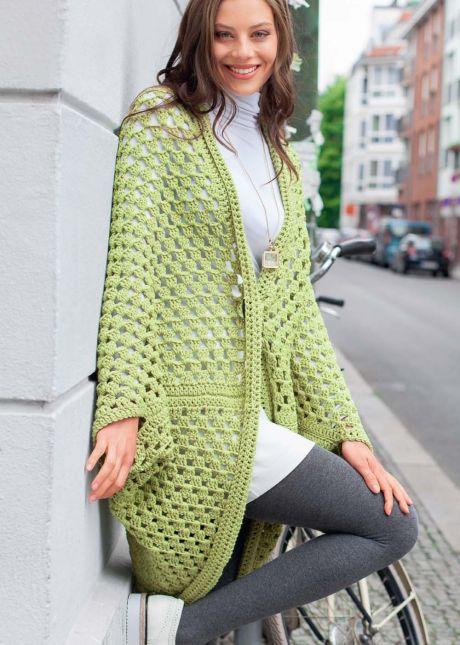 Женский ажурный жакет